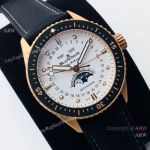 AAA Replica Blancpain Bathyscaphe Moon phase White Dial Watch 43mm